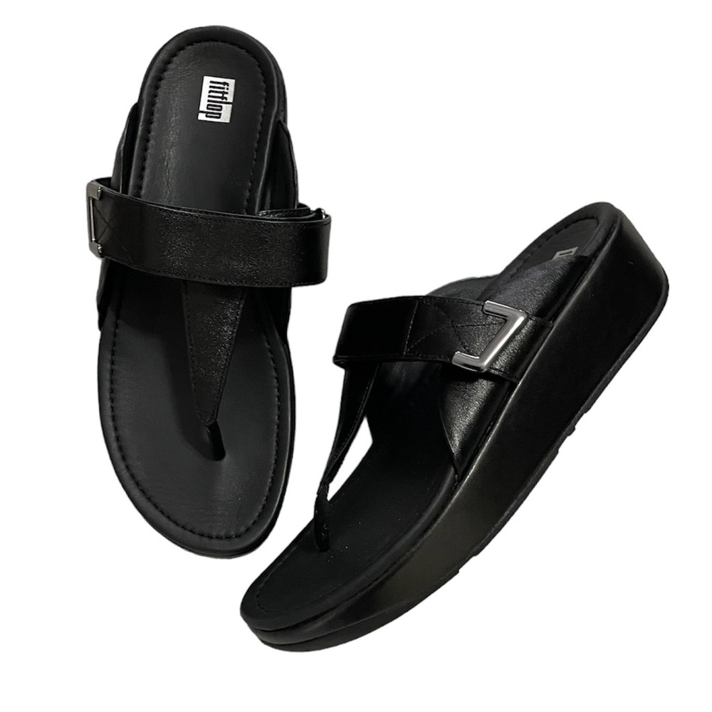 Fitflop Lulu Black Sandals Women’s Size 10 NWT